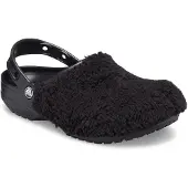 Crocs -kengät turkista, musta, Classic Fuzz Mania