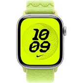Apple Nike Sport Loop, Yhtye, Älykello, Vaaleanvihreä, , Watch: 38mm, 40mm, 41mm, 42mm, Nailon, Kierrätetty polyesteri, Elastaani