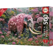 Educa Puzzle - EDUCA - Kukkaelefantti - 500 palaa - Eläinteema - 10-vuotiaille ja vanhemmille