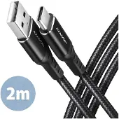Axagon BUCM-AM20AB cabl e USB-C USB-A, 2m
