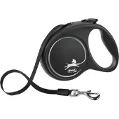 Flexi Black Design Tape M, 5 m / max. 25 kg, Musta/hopea