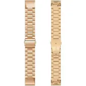 CaseOnline Kellon ranneke ruostumatonta terästä Garmin MARQ Aviator - Ruusu