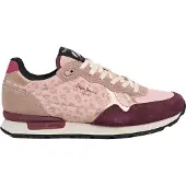 Pepe Jeans for woman. PLS400018 Brit Master shoes pink (36), Flat, Laces, Casual, Purple