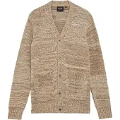 Lyle & Scott Multi Marl V Neck Cardigan - Beige - M