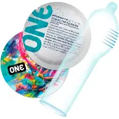One Pleasure Plus - sisäuritettu kondomi - 12 kpl