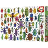 Educa 500 Beetles - Multi/patterned - ONE SIZE