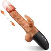 Dark Red Brand Realistinen dildo - kani