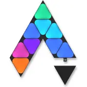 Nanoleaf Shapes Black Mini Triangles Expansion Pack - 10-Pack