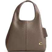 Coach Polished Pebble Leather Lana Shoulder Bag 23 - Brown - ONE SIZE