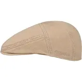Stetson Paradise Cotton Flat Cap Beige Lippalakit 61/XL