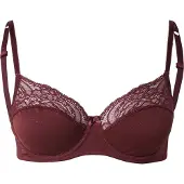 Hunkemoller Sophie Non-Padded Underwired Bra - Burgundy - 90 C