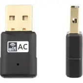 Fanvil WF20, Langaton, USB, WLAN, Wi-Fi 5 (802.11ac), 150 Mbit/s, Musta