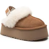 Ugg for woman. 1113474 Leather shoes W Funkette brown (39), Flat, None, Casual, Homewear