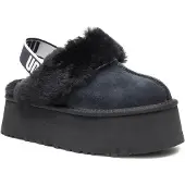 Ugg for woman. 1113474 Leather shoes W Funkette black (36), Flat, None, Casual, Homewear