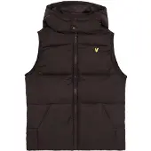 Lyle & Scott Ripstop Quilted Gilet - Brown - 164-170