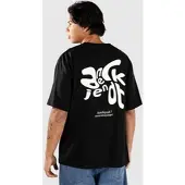 Anerkjendt Akvillads Print T-Paita musta, XL