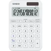 Casio MS-20YC 12-numeroinen pöytälaskin - valkoinen