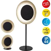 Näve Led pöytävalaisin Solan, himmennettävä, Musta, Olohuone/ruokailutila, Metalli, Moderni