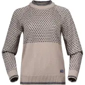 Bergans Alvdal Wool Jumper Women Sandstone/Navy Blue L