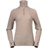 Bergans Women's Ulriken Jumper Sandstone Pitkähihaiset paidat XS