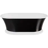Besco Ziva Black&White, 160 x 75 cm, klik-klak chrome kansi ylhäältä