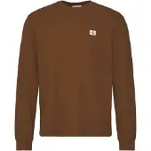 Calvin Klein Jeans Ls Microwaffle Heritage Lbl Tee - Brown - M