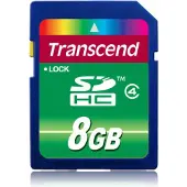 Transcend 8 Gt SDHC Class 4 A1 -muistikortti, musta