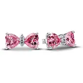 Pandora Timeless hopeiset rusettikorvakorut 294265C01