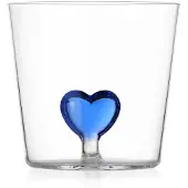 Ichendorf Milano - Cuore vesilasi 35 cl sydän sininen