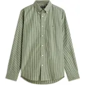 Tommy Hilfiger Core Hairline Poplin Rf Shirt - Khaki green - XXL