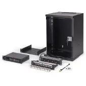 Digitus DN-49103-SET, Seinään asennettava laitekehikko, 9U, 60 kg, Näppäinlukko, Kotelon kiskot, Tehostunut kaapelinhallinta