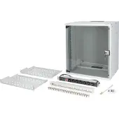 Digitus DN-49206-SET, Seinään asennettava laitekehikko, 12U, 60 kg, Näppäinlukko, Kotelon kiskot, Tehostunut kaapelinhallinta