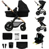 Kinderkraft MOOV 2 4-in-1 Air Yhdistelmävaunut, Pure Black