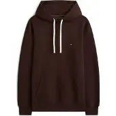 Tommy Hilfiger Collegepaita 'ESS SEASONAL' kastanjanruskea / valkoinen