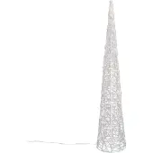 QAZQA Joulukuusi Läpinäkyvä 100cm Sis. LED IP44 - Coni