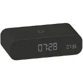 Kreafunk - Wakie herätyskello Wake-up-valolla ja Qi:llä 16x8x4,5 cm musta