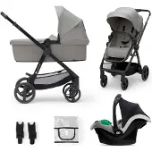 Kinderkraft 3-i-1 NEWLY Yhdistelmävaunut Travelsystem, Moonlight Grey
