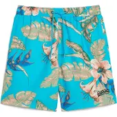 Superdry for man. M3010232A Blue Hawaiian print swim trunks (M), Beachwear, Recycled Polister, Sustainable