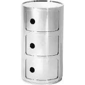 Kartell Componibili 3-osainen kromi