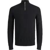 Jack & Jones Jjeemil Knit Half Zip Noos Jnr - Black - 176