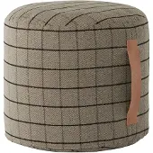 Oyoy Living Design Grid Pouf - Grey - ONE SIZE