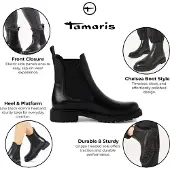 Tamaris Chelsea-bootsi musta