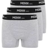 Moxx Paris Bokserishortsit harmaa / musta / valkoinen