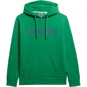 Superdry for man. M2014319A Green Core Logo hooded sweatshirt (M), Casual, Cotton