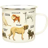 Gift Republic Emalje Krus Hunde - White - 50 CL