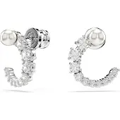 Swarovski Korvakoru 'Matrix' hopea / valkoinen
