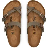 Birkenstock for man. 71071 Mayari Birkibuc Sandals (Regular Fit) stone (43), Flat, None, Casual, Taupe