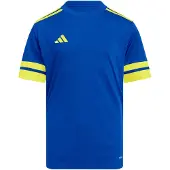 Adidas Toiminnallinen paita 'Squa25' kuninkaallisen sininen / sitruuna