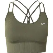 ICANIWILL Ribbed Define Seamless Urheiluliivit Vihreä