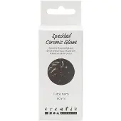 Creativ Company - Speckled Ceramic Glaze 999-1060 C Opaque Tutto Nero - 60ml
